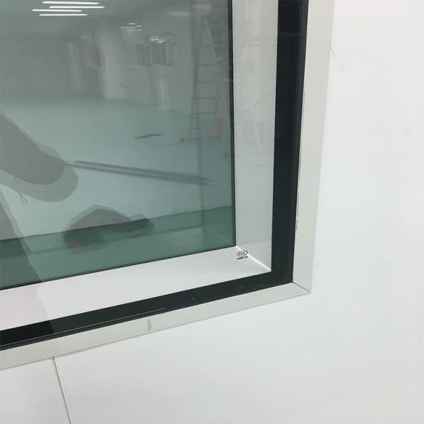 Quality 1.0mm Aluminum Frame Cleanroom Window Double Layer Hollow Glass for sale