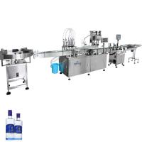 China Empty gin bottle liquid filling capping machine small glass bottles filling machine for liquor rum vodka spirits brandy for sale