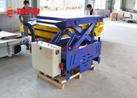 China Flexible Motorised Trolleys Carts , Steerable Trackless Battery Transfer Cart On Cement Floor factory