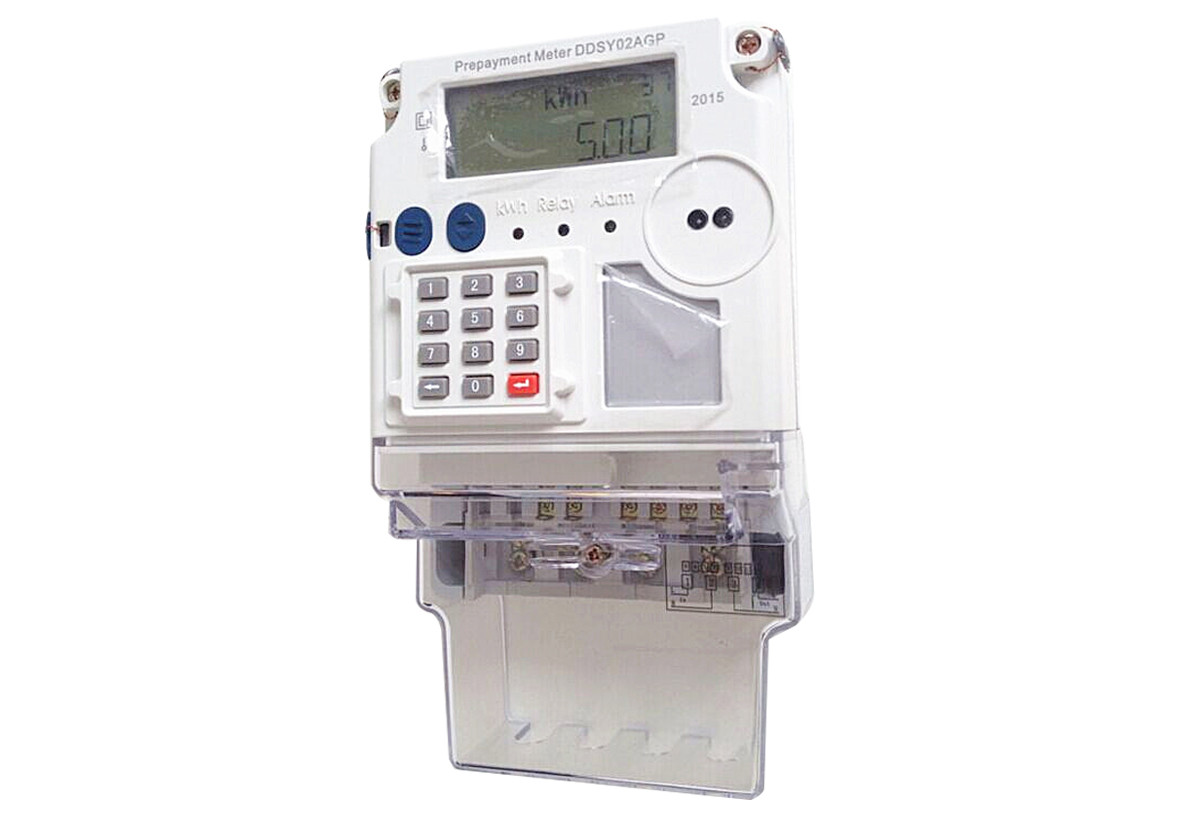 China Residential Single Phase Energy Meter , Pre Paid Electricity Meter With LCD Display factory