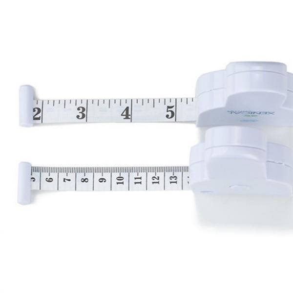 Quality Double Sided White Retractable Body Tape Measure With Custom Logo for sale