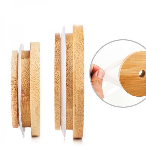 Quality Bamboo Wooden Lids Air Tight Lids For Storage Jar Perfume Candle Bottle Home for sale
