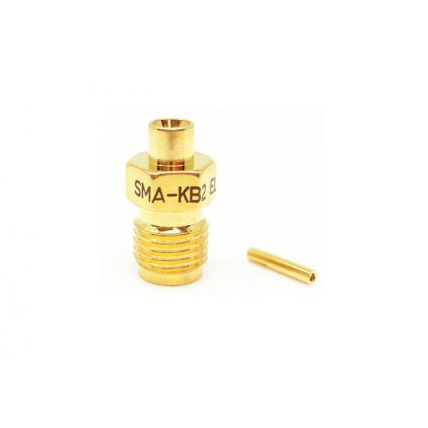 Quality DC - 18GHz Frequency Range Straight Bulkhead Female SMA RF Connector for sale