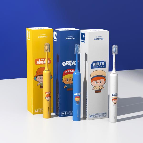 Quality Rechargeable Cute Kids Electric Toothbrush 3.7V Waterproof With 4 modes for sale