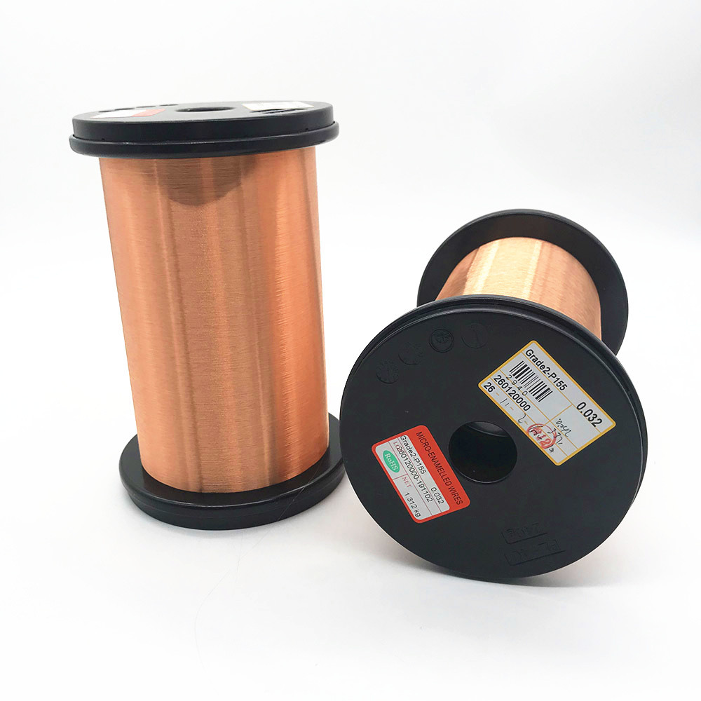 China Solid 0.045mm Ultrafine Copper Enameled Magnet Wire factory
