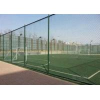China Plastic Coating Flat Surface Metal Chain Link Fence for sale
