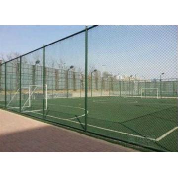 Quality Plastic Coating Flat Surface Metal Chain Link Fence for sale