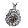 China Sterling 925 Silver Vintage Buddhism Blessings Charm Pendant Necklace for Women Men (060396) factory