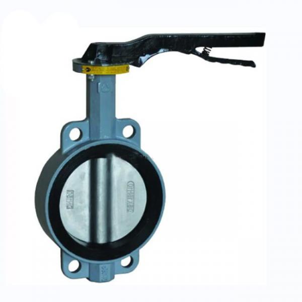 Quality Cast Iron Wafer Type Butterfly Valve , PTFE Butterfly Valve Cast Iron for sale