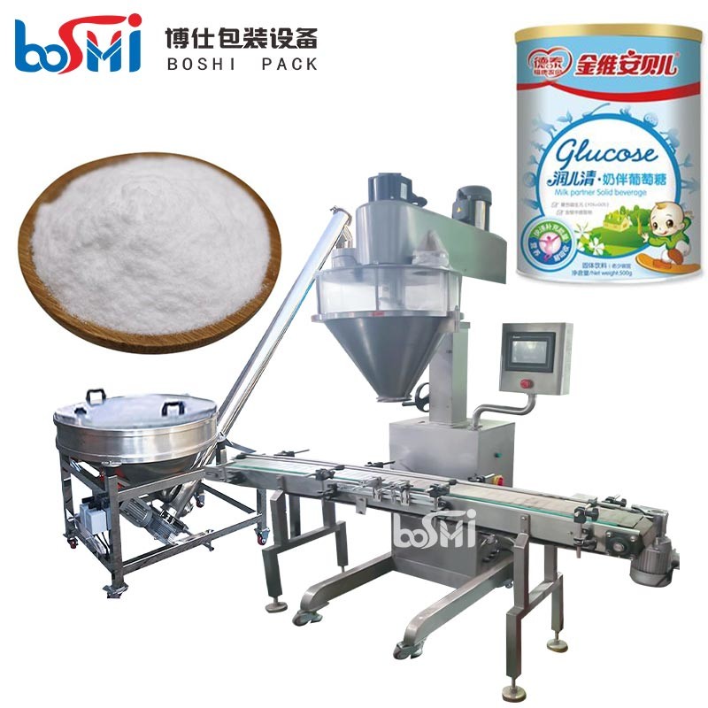 China Electric Semi Automatic Bottle Filling Machine For Protein Powder Pumpkin Powder factory