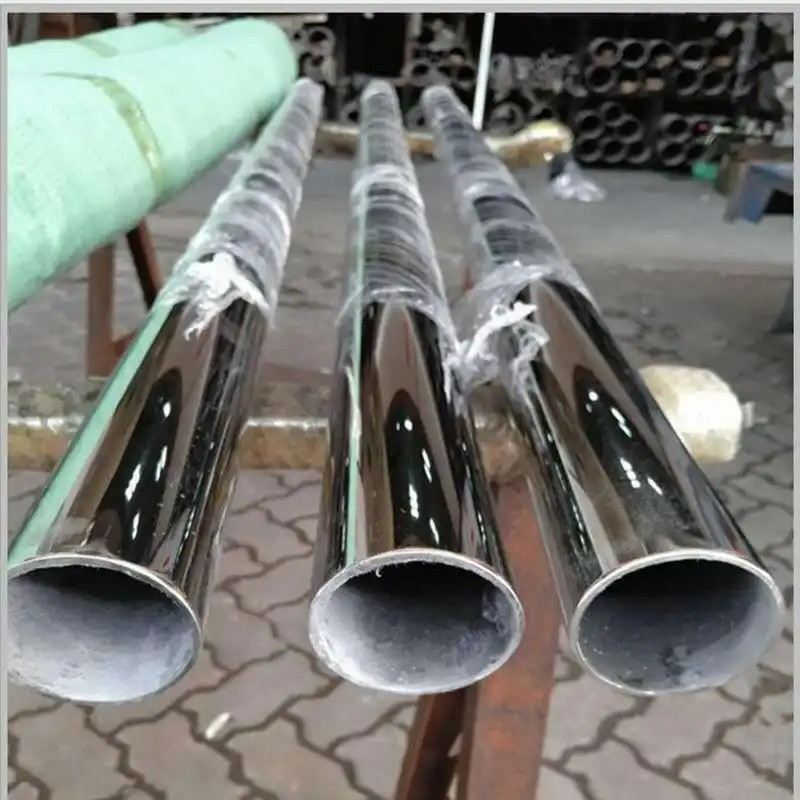 China Polished 304 Stainless Steel Decoration Pipes Round 3/1/2 Inch OD 6mm 8K Mirror Surface factory