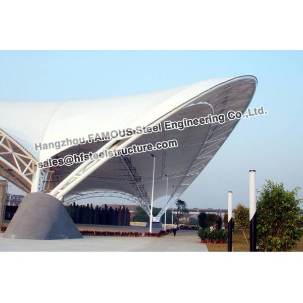Quality Membrane Structure Commercial Steel Building With PVC PVDF PTFE for sale