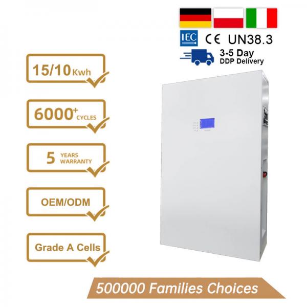 Quality Household Energy Storage Battery 5kw 10kw All In 1 5kwh Lifepo4 Battery for sale