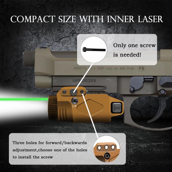 Quality Weapon Gun Laser Sight Flashlight 500 Lumens Pistol Powerful Laser Sight for sale