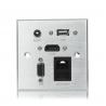 China 10A Under Table Power Socket /  Aluminum Alloy Multimedia Information Panel factory