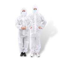 China Hospital Non Woven Cleanroom Working Uniform With Hood factory
