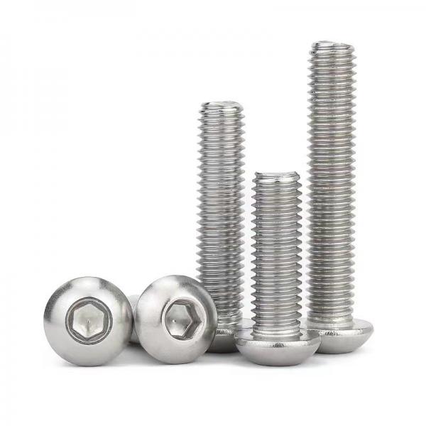 Quality SS304 Stainless Steel Hex Socket Button Head Screws ISO3506-1 Metric A2-70 for sale