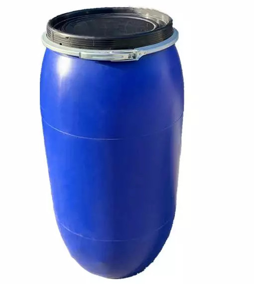 Quality 160L Plastic Barrel Drum Rustproof Chemical Blue Drum Odorless for sale