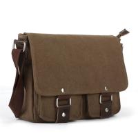 China OEM / ODM Unisex Travel Messenger Bag Lightweight Brown Color Classic Style factory