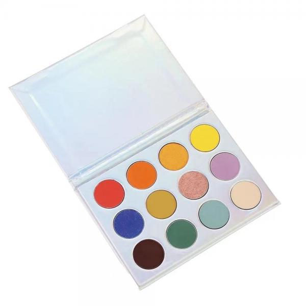 Quality Longlasting 12 Color Shimmer Matte Eyeshadow Palette With Private Label Logo for sale
