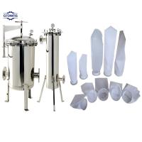 China Portable Multipurpose stainless steel Bag Filter Housing Single Bag Filter For Water Treatment Milk Filter factory