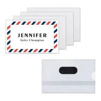 China Magnetic Transparent Plastic Security ID Card Holders For Office ODM factory