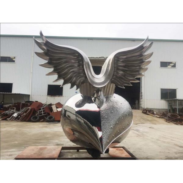 Quality Customized Stainless Steel Garden Sculptures , Abstract Metal Art Sculptures for sale