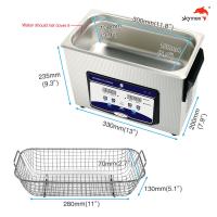 China SUS304 1.19 Gallon Benchtop Ultrasonic Cleaner 200W For Fruits factory