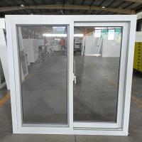 China Customized Size PVC Slide Window UPVC Double Glazed Sliding Windows factory