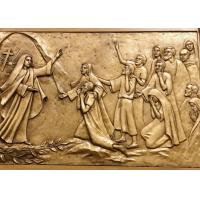 China Modern Religious Wall Art Decor Bronze Relief Sculpture Corrosion Stability factory