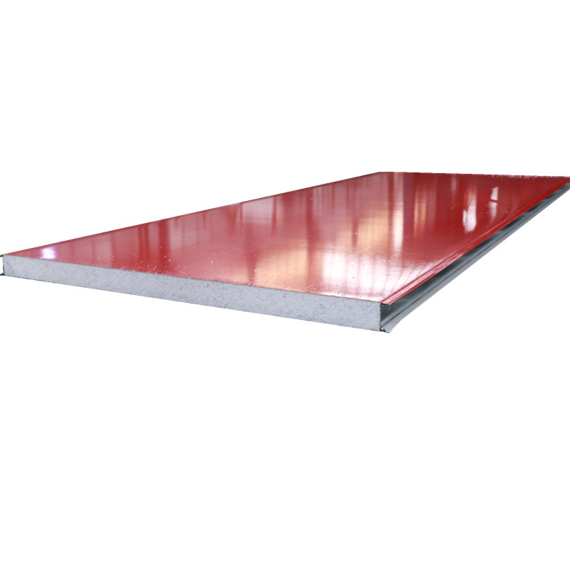 China Eco-friendly Energy Saving Lightweight Partition Wall Panel EPS Sandwich Panel With Red Color factory