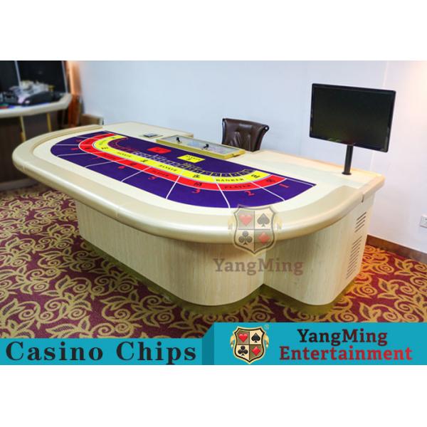 Quality Entertainment Casino Poker Table For 9 Players 2600*1470*800mm for sale