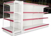 China Iron Steel 4 Layers Supermarket Display Racks With Double Sided / Single Sided factory