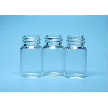 Quality 7ml Clear Threaded Top Borosilicate Glass Mini Bottle Vial Container for sale