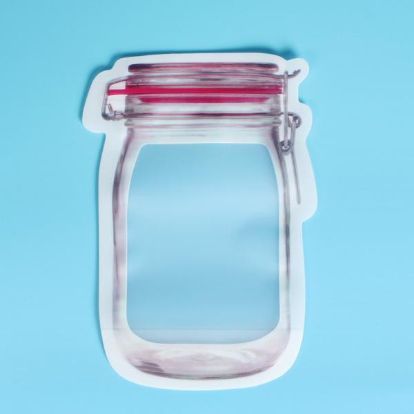 Quality Matte Surface Daily Use 500 ml Snack Storage Zipper Mason Jar Bag for sale