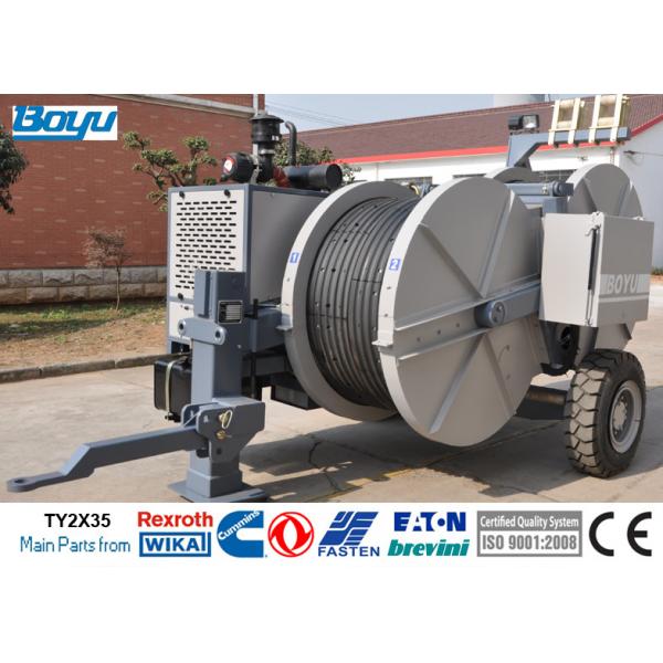 Quality Max 2x40kN Hydraulic Electric Tensioner Two Conductors Max 8Ton 77kw Cummins for sale