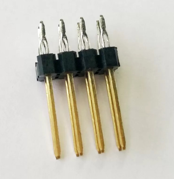 Quality 3A PBT Black Press Fit Pin Header Connectors 2.54mm Pitch for sale