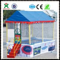 China Kids Outdoor Cheap Trampoline Price / Cheap Children Trampoline With Tent Cover QX-117F factory