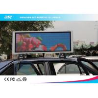 China Full Color P5mm Taxi top LED Display With Large Viewing Angle , Led Taxi Roof Signs for sale