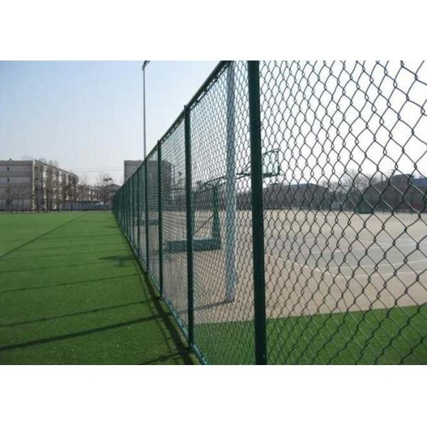 Quality Plastic Coating Flat Surface Metal Chain Link Fence for sale