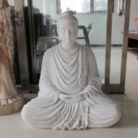 China Marble Buddha Statues Sitting Zen Buddha Sculpture Stone Life Size Garden Decoration factory