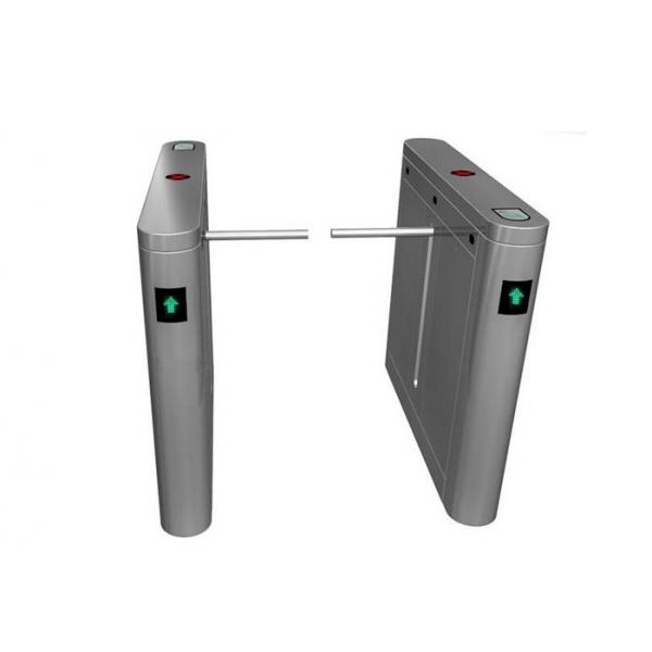 Quality Metro / Subway SS Drop Arm Turnstile Access Control With Infrared Photocell for sale