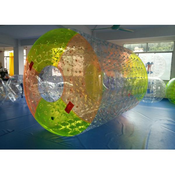 Quality Amazing Inflatable Amusement Park Lock Floating Water Ball / Roller For Adults for sale