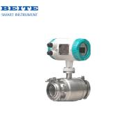China Hygienic Electro Sanitary Magnetic Flow Meter Detector For Food Processing factory