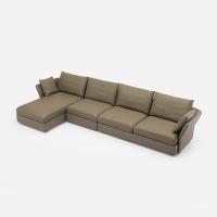 China Modern Style Sectional Sofa L Shape Couch With Chaise Lounge Hotel Sofa Set factory