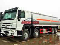 Buy cheap 8 X 4 HOWO Oil Tanker Truck For Loading Fuel / Gasoline 6000 Gallons Volume from wholesalers