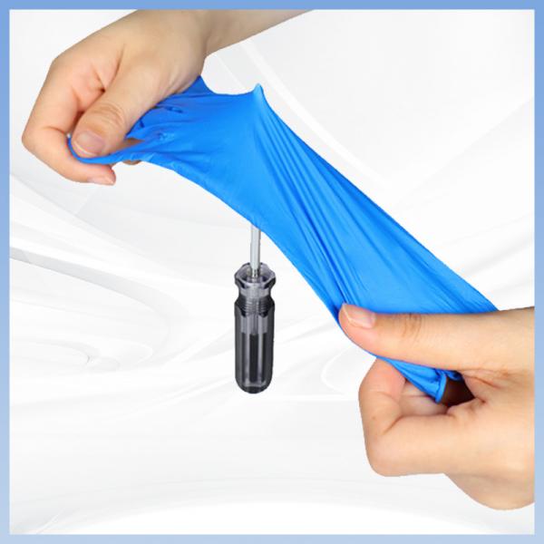 Quality Blue Disposable PVC Gloves Antibacterial Antifouling Food Grade Disposable Gloves for sale