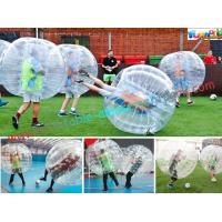 China Transparent Body Zorb Ball / Bubble Football Ball / Bubble Bumper Ball With TPU factory