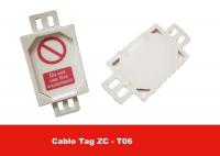 China 81.74MM Height Cable Tag Suitable For PAT Testing And Safety Belt Detecting factory