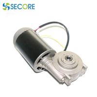 China 220V Brushed Permanent Magnet DC Motor Worm Gearhead 60rpm For Oil Extraction Machine for sale